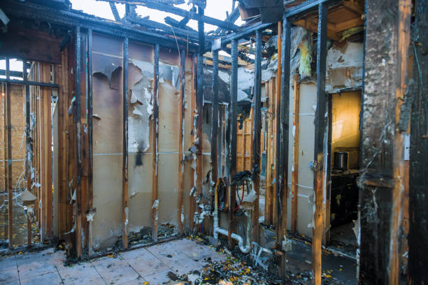 Professional Fire Damage Removal technician working in Drexel, NC